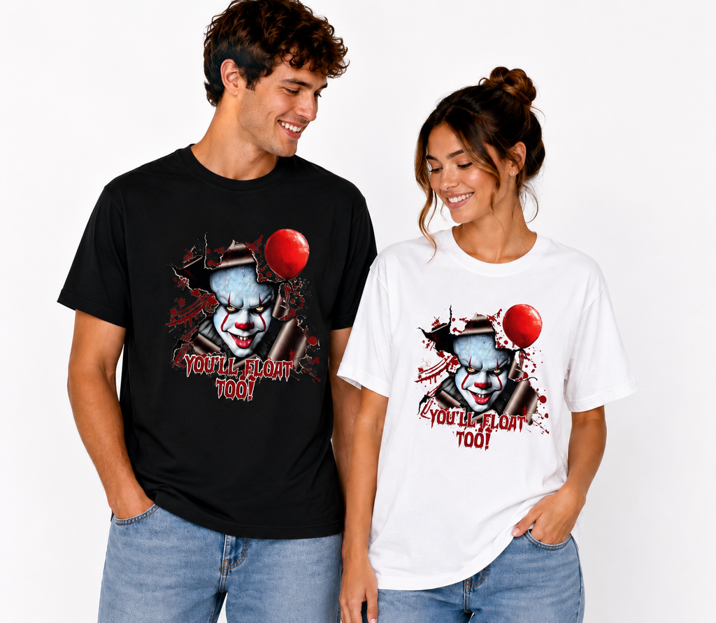 You’ll Float Too Horror Clown T-Shirt
