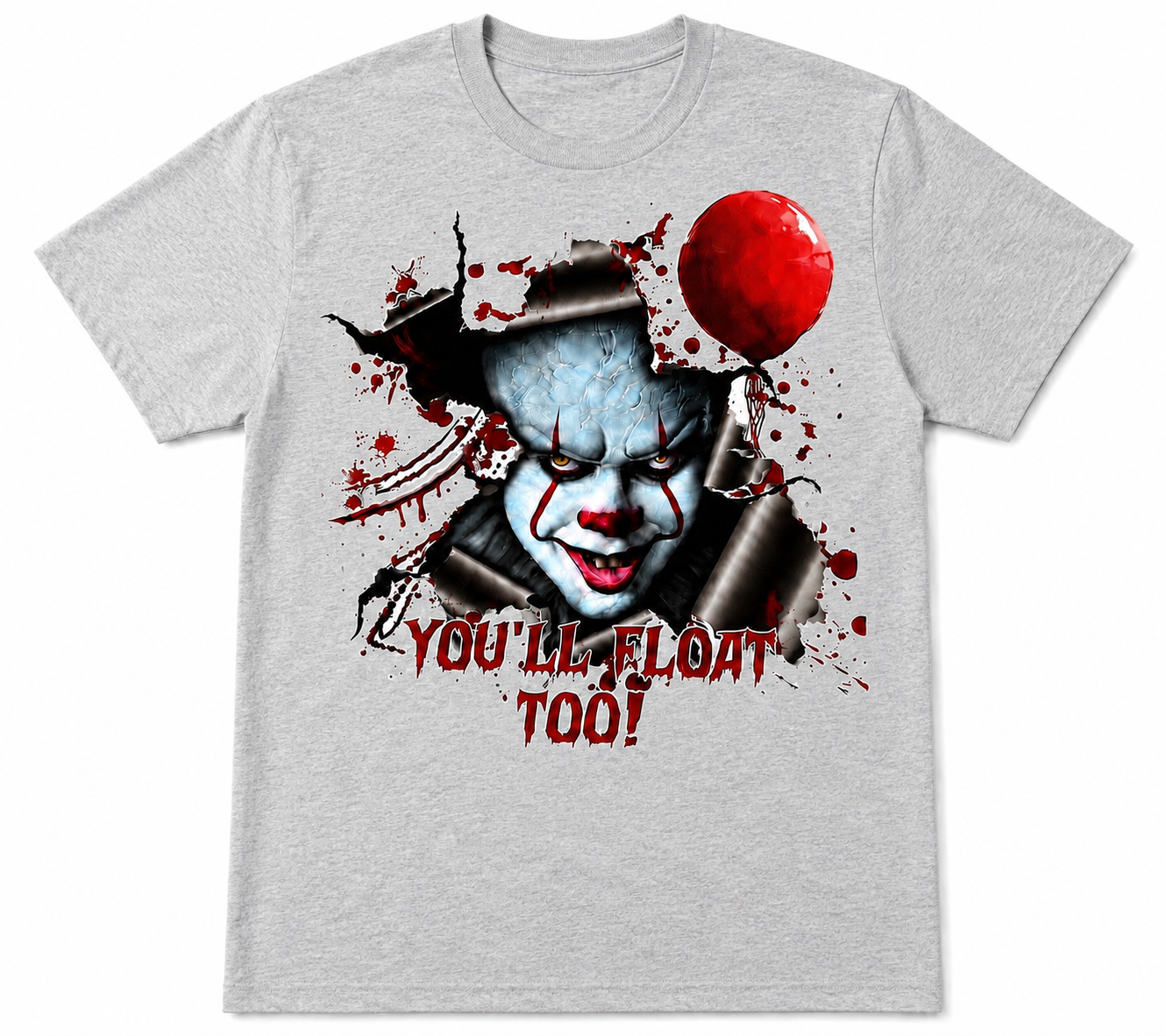 You’ll Float Too Horror Clown T-Shirt