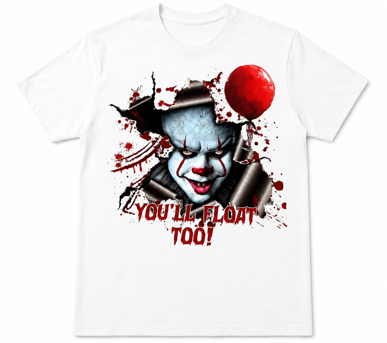 You’ll Float Too Horror Clown T-Shirt
