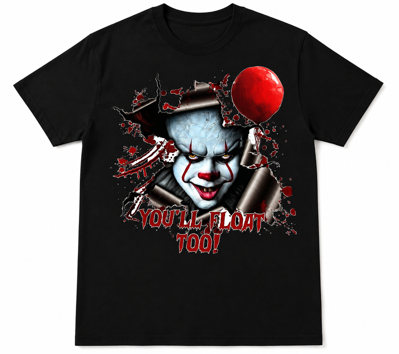 You’ll Float Too Horror Clown T-Shirt