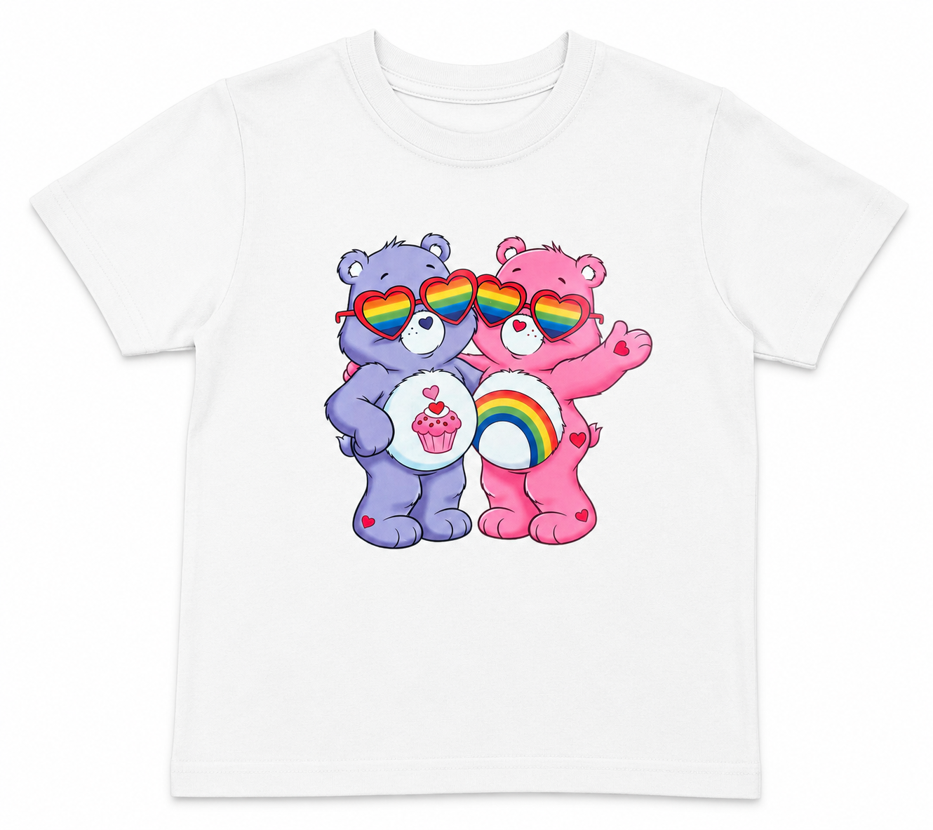 Rainbow Bear  printed T-shirt