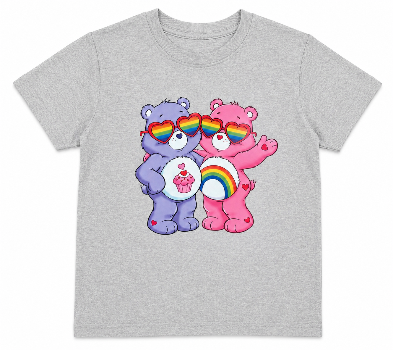 Rainbow Bear  printed T-shirt