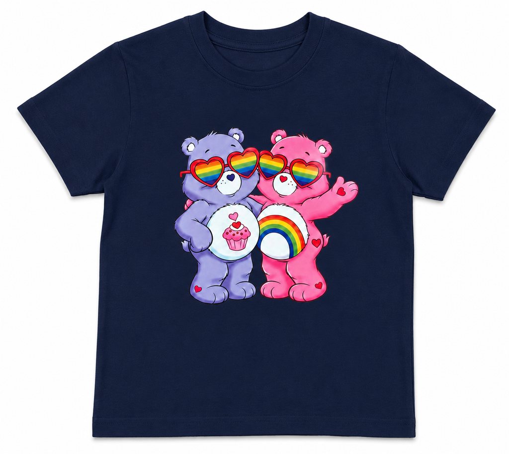 Rainbow Bear  printed T-shirt