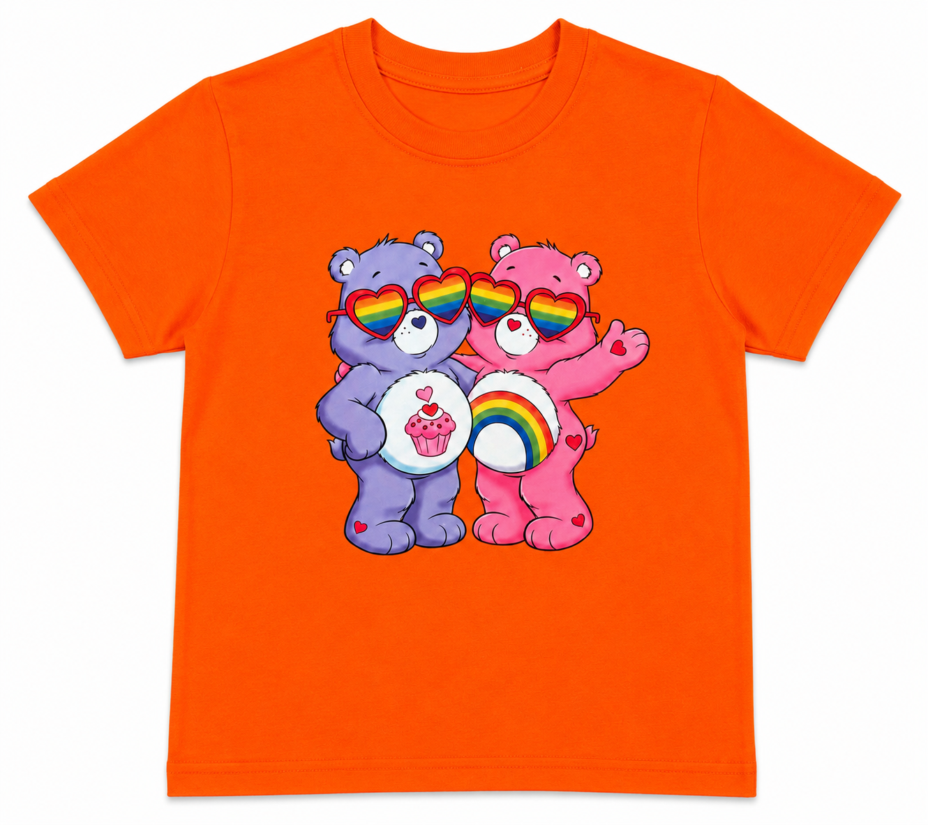 Rainbow Bear  printed T-shirt