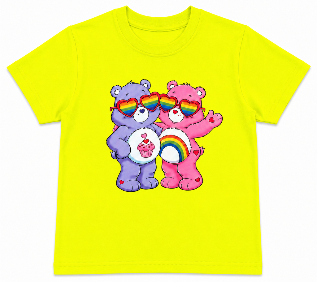 Rainbow Bear  printed T-shirt