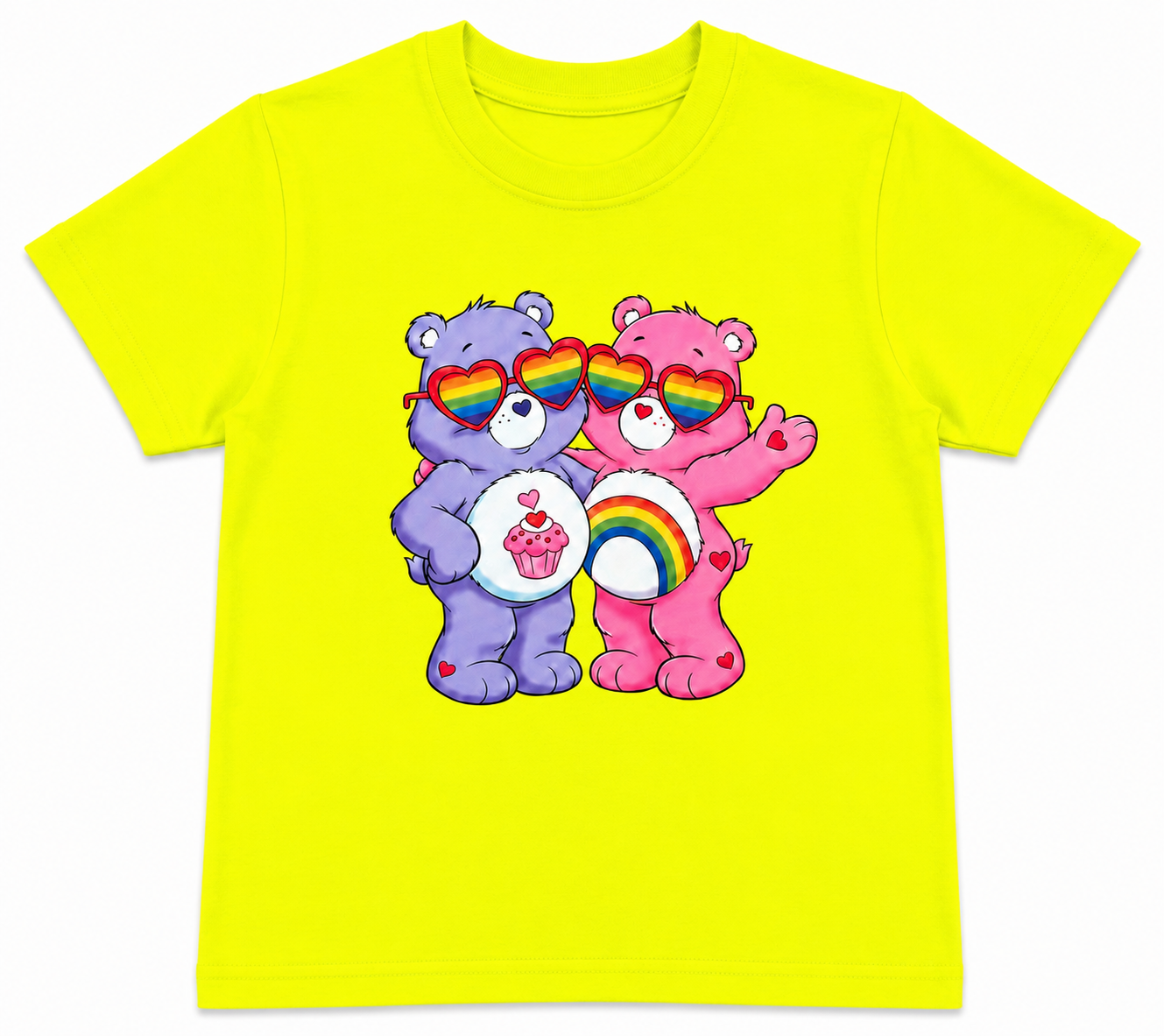 Rainbow Bear  printed T-shirt