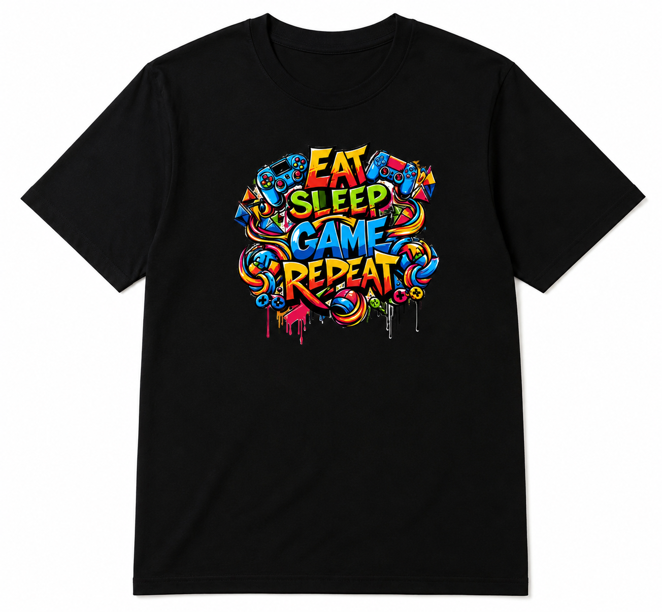 Eat Sleep Game Repeat Gaming T-Shirt