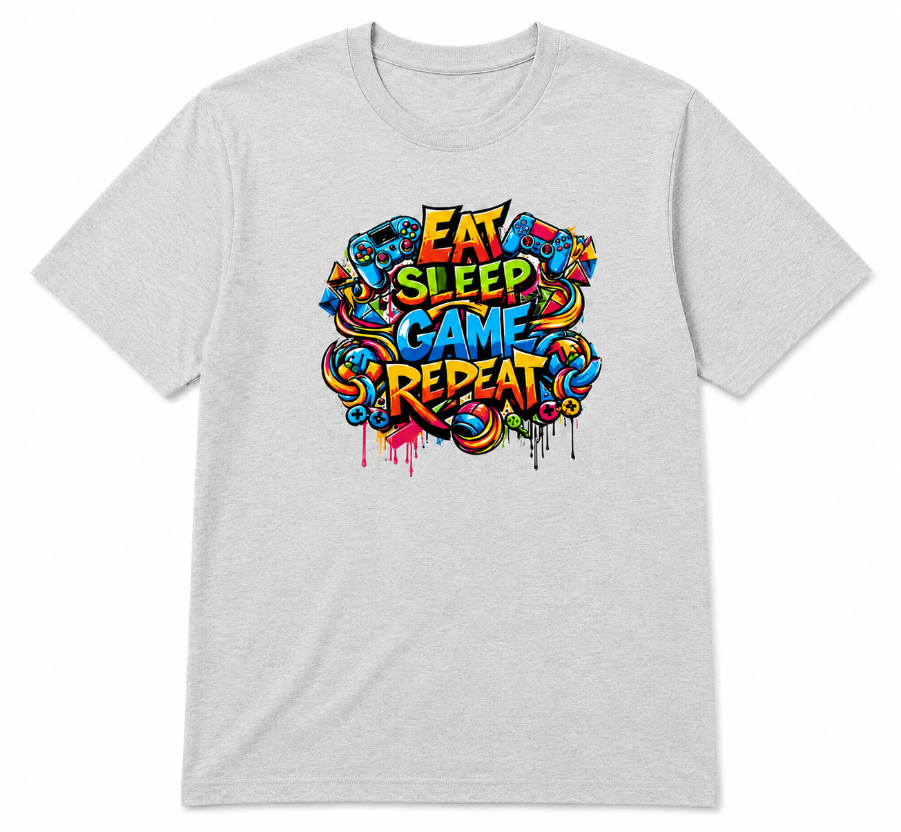 Eat Sleep Game Repeat Gaming T-Shirt