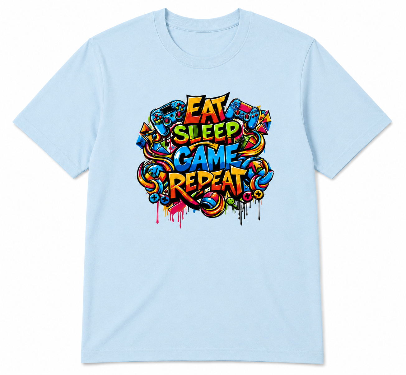 Eat Sleep Game Repeat Gaming T-Shirt