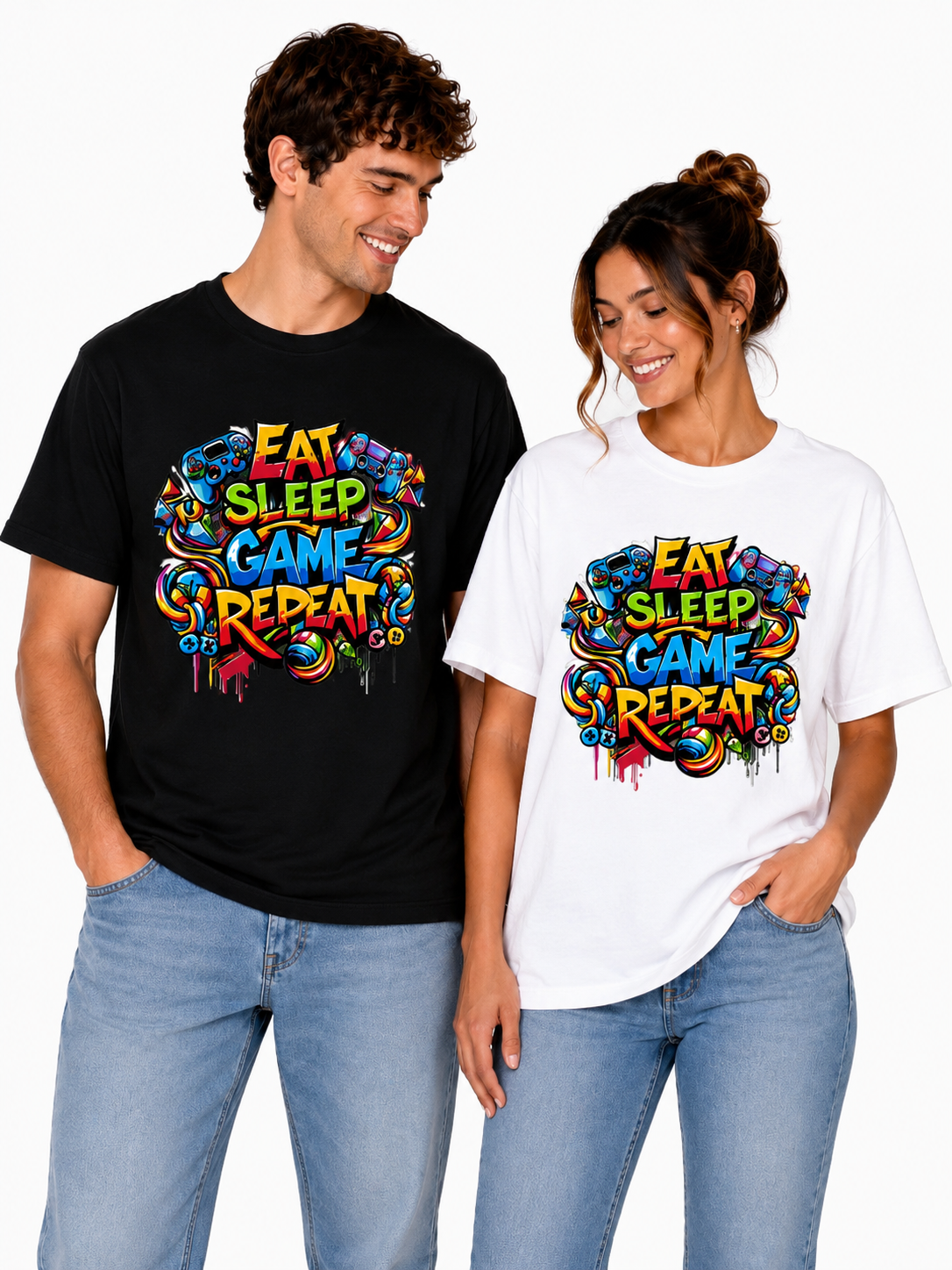 Eat Sleep Game Repeat Gaming T-Shirt