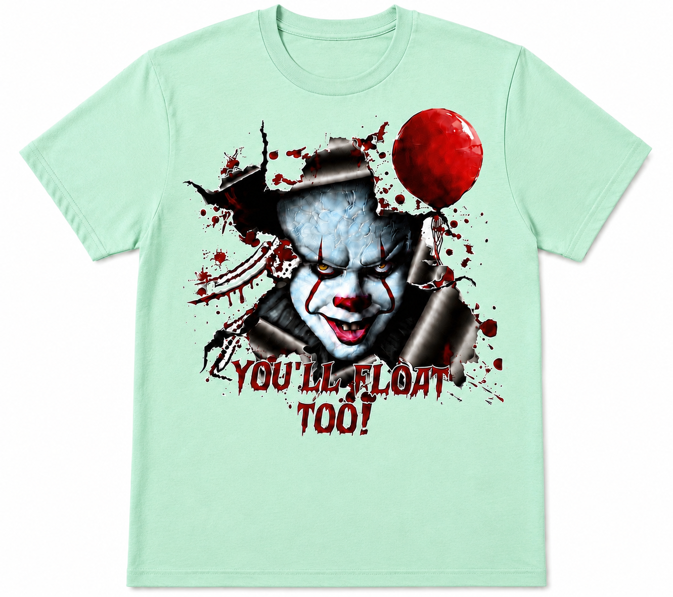 You’ll Float Too Horror Clown T-Shirt